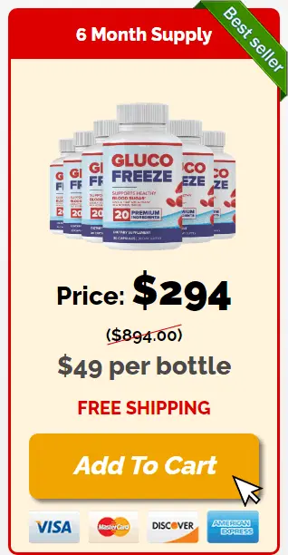 Buy GlucoFreeze 6 Bottles